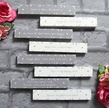 Load image into Gallery viewer, SENT AND MEANT ASSORTED SENTIMENT WOODEN BLOCKS GREY AND WHITE