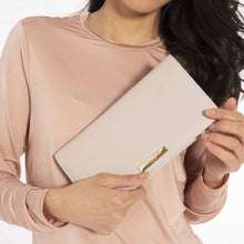 Load image into Gallery viewer, KATIE LOXTON | SECRET MESSAGE PURSE | TIME TO SHINE WARM GREY METALLIC SILVER