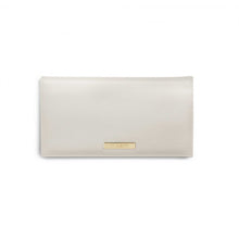 Load image into Gallery viewer, KATIE LOXTON | SECRET MESSAGE PURSE | TIME TO SHINE WARM GREY METALLIC SILVER