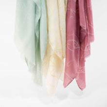 Load image into Gallery viewer, KATIE LOXTON | METALLIC SCARF | PINEAPPLE PRINT | NUDE