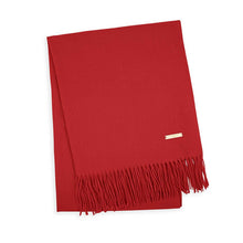Load image into Gallery viewer, KATIE LOXTON | PLAIN THICK SCARF | WRAPPED FOR LOVE RED