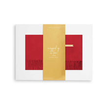 Load image into Gallery viewer, KATIE LOXTON | PLAIN THICK SCARF | WRAPPED FOR LOVE RED