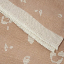 Load image into Gallery viewer, KATIE LOXTON | DOUBLE SIDED BLANKET SCARF ANIMAL PRINT NATURAL