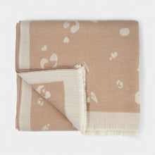Load image into Gallery viewer, KATIE LOXTON | DOUBLE SIDED BLANKET SCARF ANIMAL PRINT NATURAL