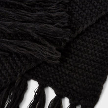 Load image into Gallery viewer, KATIE LOXTON | CHUNKY KNITTED SCARF | BLACK