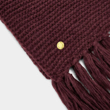 Load image into Gallery viewer, KATIE LOXTON | CHUNKY KNITTED SCARF | PLUM