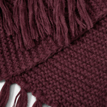 Load image into Gallery viewer, KATIE LOXTON | CHUNKY KNITTED SCARF | PLUM