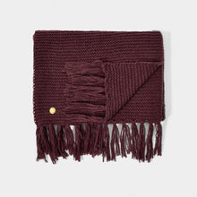Load image into Gallery viewer, KATIE LOXTON | CHUNKY KNITTED SCARF | PLUM