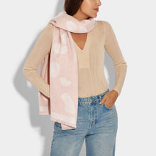 Load image into Gallery viewer, KATIE LOXTON | BLANKET SCARF | LARGE LEOPARD | WHITE/BLUSH PINK