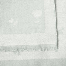 Load image into Gallery viewer, KATIE LOXTON | BLANKET SCARF | LEOPARD | WHITE/DUCK EGG BLUE