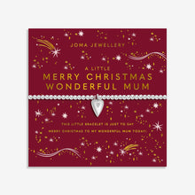 Load image into Gallery viewer, JOMA JEWELLERY | CHRISTMAS A LITTLE | MERRY CHRISTMAS WONDERFUL MUM BRACELET
