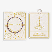 Load image into Gallery viewer, JOMA JEWELLERY | AFFIRMATION CARD | GRATITUDE | GOLD PLATED
