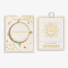 Load image into Gallery viewer, JOMA JEWELLERY | AFFIRMATION CARD | POSITIVITY | GOLD PLATED
