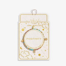 Load image into Gallery viewer, JOMA JEWELLERY | AFFIRMATION CARD | POSITIVITY | GOLD PLATED
