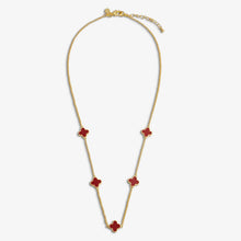 Load image into Gallery viewer, JOMA JEWELLERY | SIGNATURE CLOVER COLLECTION | RED CLOVER | NECKLACE
