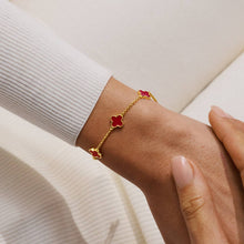 Load image into Gallery viewer, JOMA JEWELLERY | SIGNATURE CLOVER COLLECTION | RED CLOVER | BRACELET
