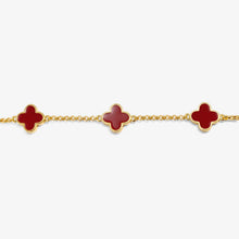 Load image into Gallery viewer, JOMA JEWELLERY | SIGNATURE CLOVER COLLECTION | RED CLOVER | BRACELET
