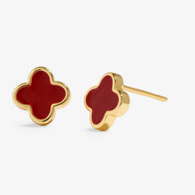 Load image into Gallery viewer, JOMA JEWELLERY | SIGNATURE CLOVER COLLECTION | RED CLOVER | EARRINGS
