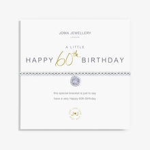 Load image into Gallery viewer, JOMA JEWELLERY | A LITTLE | HAPPY 60TH BIRTHDAY BRACELET
