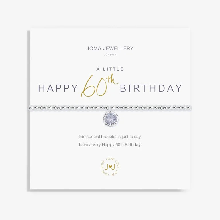 JOMA JEWELLERY | A LITTLE | HAPPY 60TH BIRTHDAY BRACELET