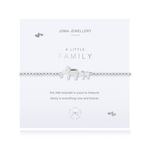 Load image into Gallery viewer, JOMA JEWELLERY | A LITTLE | FAMILY ELEPHANTS BRACELET
