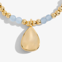 Load image into Gallery viewer, JOMA JEWELLERY | A LITTLE | MARCH AQUASTONE | GOLD BRACELET
