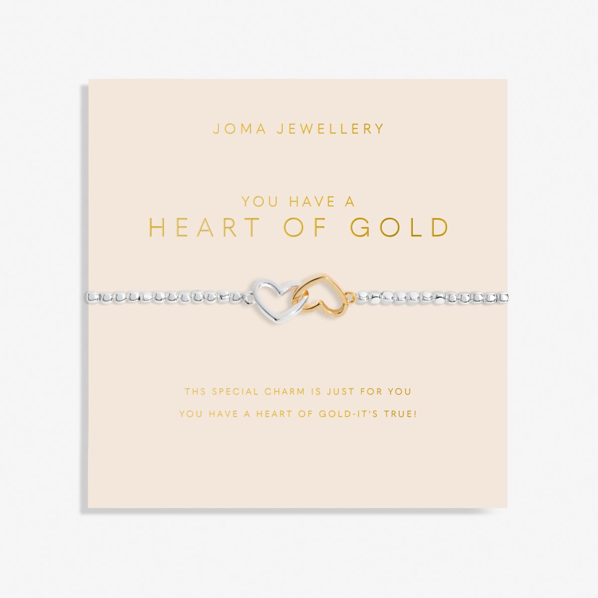 JOMA JEWELLERY | FOREVER YOURS | A LITTLE | YOU HAVE A HEART OF GOLD BRACELET