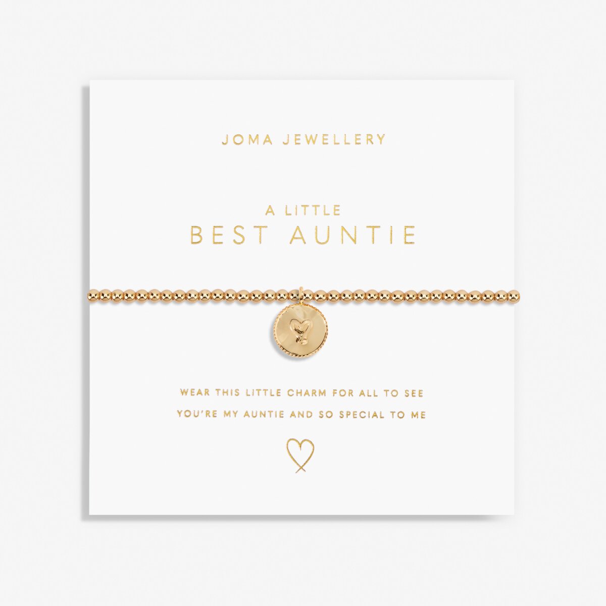 JOMA JEWELLERY | GOLD A LITTLE | BEST AUNTIE BRACELET