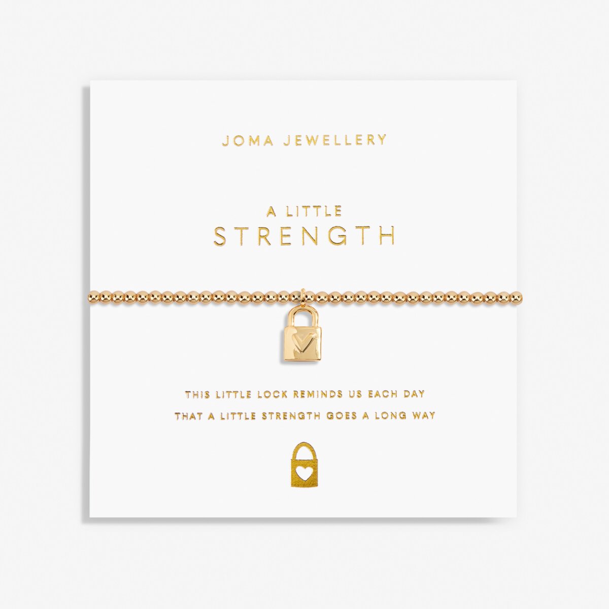 JOMA JEWELLERY | GOLD A LITTLE | STRENTH BRACELET