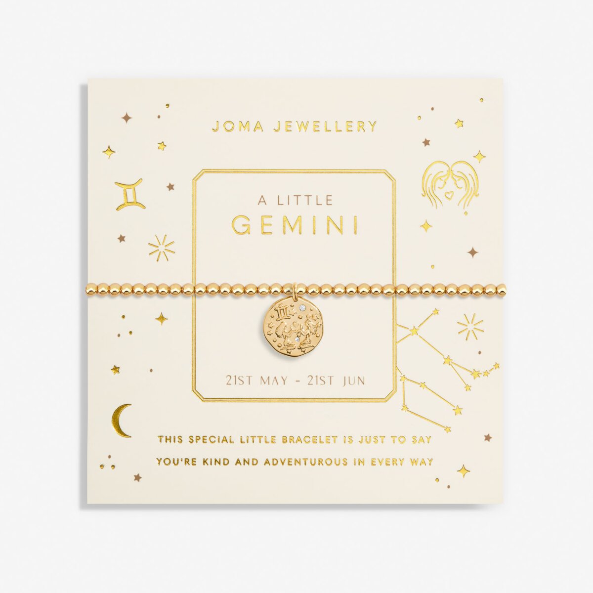 JOMA JEWELLERY | STAR SIGN GOLD A LITTLE | GEMINI BRACELET