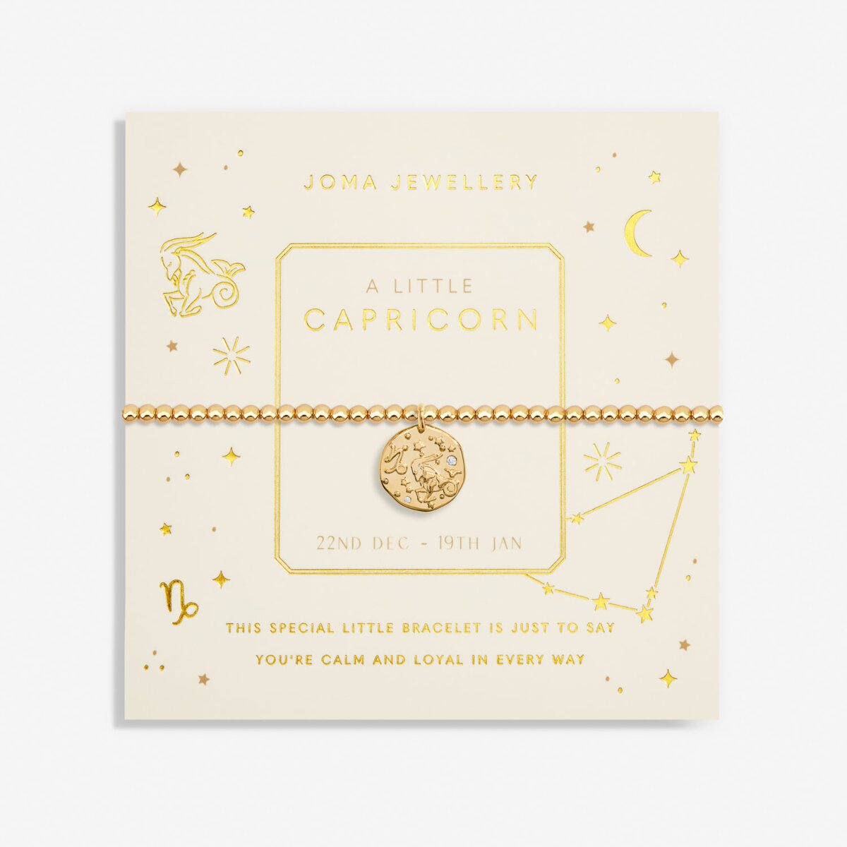 JOMA JEWELLERY | STAR SIGN GOLD A LITTLE | CAPRICORN BRACELET