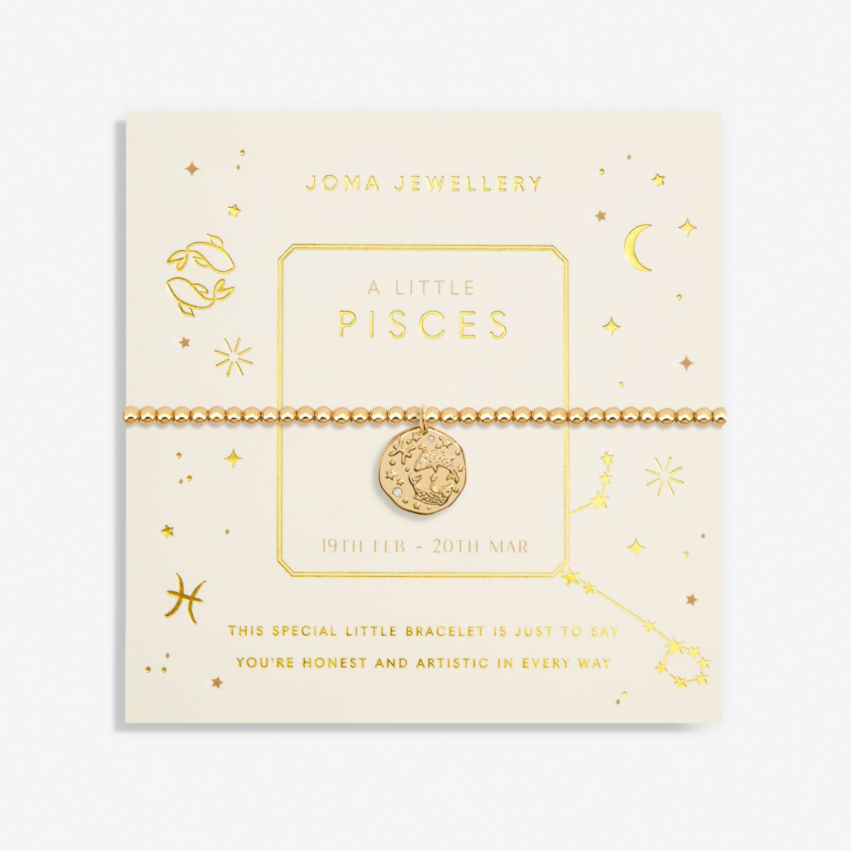 JOMA JEWELLERY | STAR SIGN GOLD A LITTLE | PISCES BRACELET
