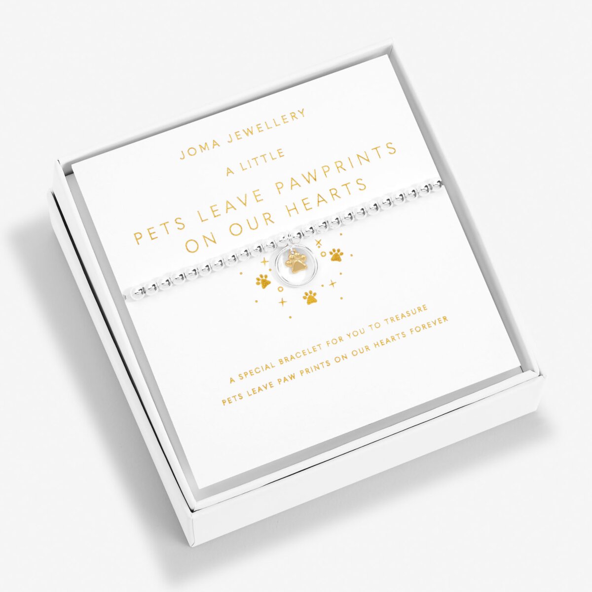 JOMA JEWELLERY | BOXED A LITTLE | PETS LEAVE PAW PRINTS ON OUR HEART BRACELET