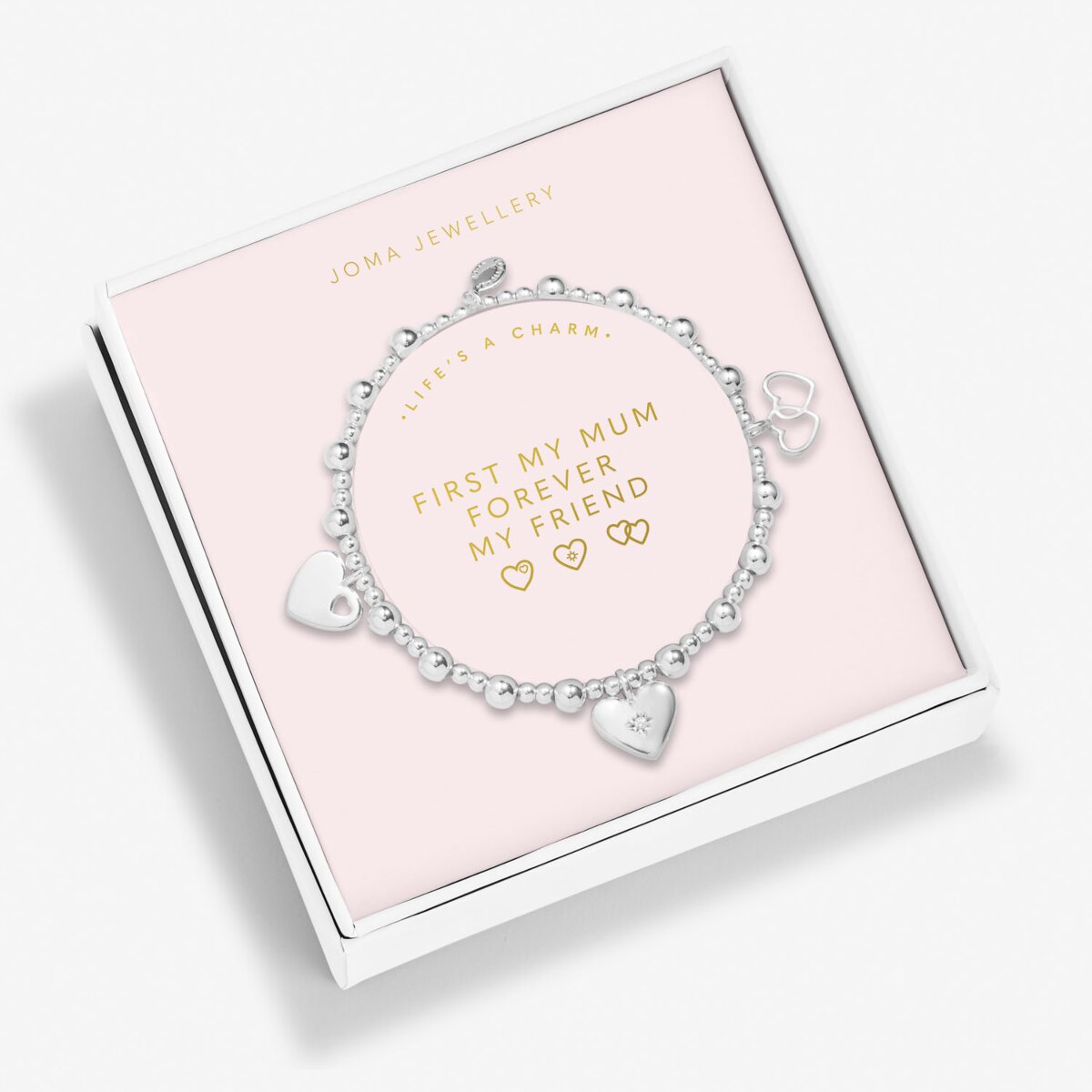 JOMA JEWELLERY | MOTHER'S DAY LIFE'S A CHARM GIFT BOX | FIRST MY MUM FOREVER MY FRIEND BRACELET