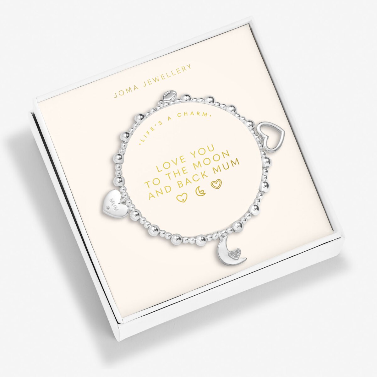 JOMA JEWELLERY | MOTHER'S DAY LIFE'S A CHARM GIFT BOX | LOVE YOU TO THE MOON AND BACK BRACELET