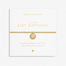 Load image into Gallery viewer, JOMA JEWELLERY | A LITTLE GOLD | 21ST BIRTHDAY BRACELET
