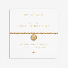 Load image into Gallery viewer, JOMA JEWELLERY | A LITTLE GOLD | 30TH BIRTHDAY BRACELET
