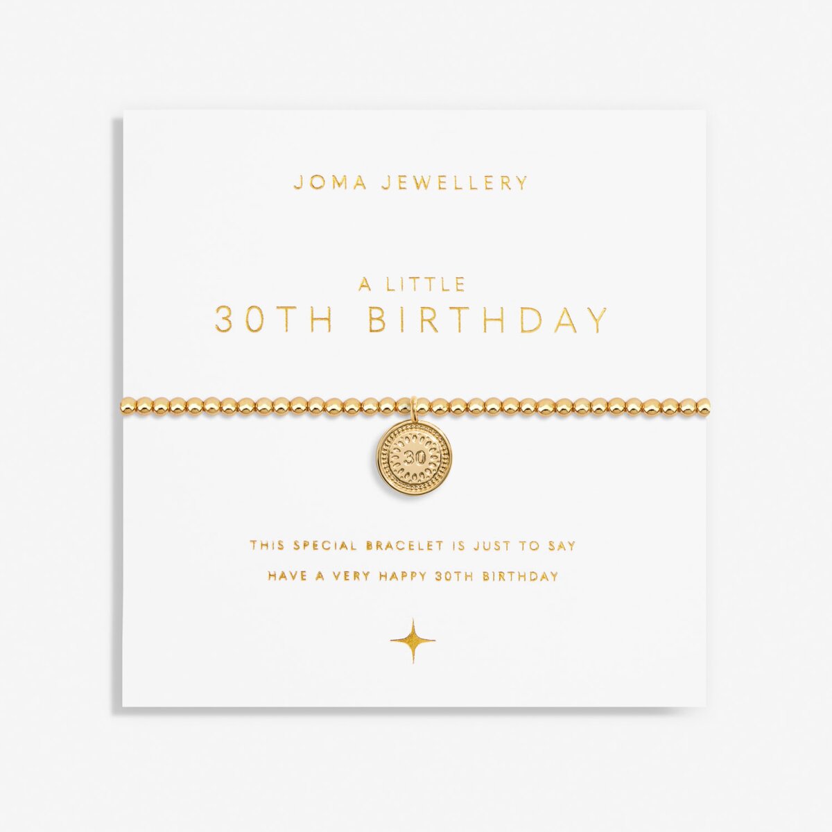 JOMA JEWELLERY | A LITTLE GOLD | 30TH BIRTHDAY BRACELET