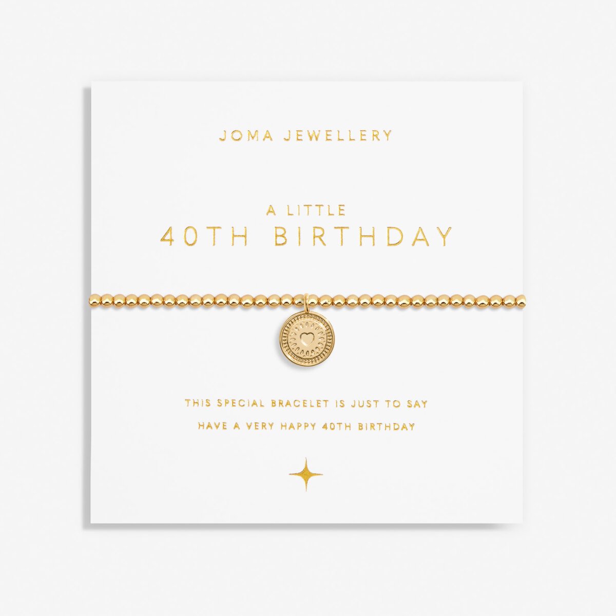 JOMA JEWELLERY | A LITTLE GOLD | 40TH BIRTHDAY BRACELET