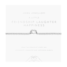 Load image into Gallery viewer, JOMA JEWELLERY | A LITTLE | FRIENDSHIP LAUGHTER HAPPINESS BRACELET
