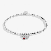 Load image into Gallery viewer, JOMA JEWELLERY | A LITTLE | MERRY CHRISTMAS ROBIN BRACELET
