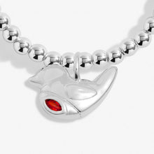 Load image into Gallery viewer, JOMA JEWELLERY | A LITTLE | MERRY CHRISTMAS ROBIN BRACELET
