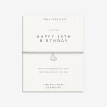 Load image into Gallery viewer, JOMA JEWELLERY | LABORATORY GROWN DIAMOND A LITTLE | HAPPY 18TH BIRTHDAY BRACELET
