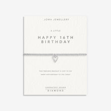 Load image into Gallery viewer, JOMA JEWELLERY | LABORATORY GROWN DIAMOND A LITTLE | HAPPY 16TH BIRTHDAY BRACELET
