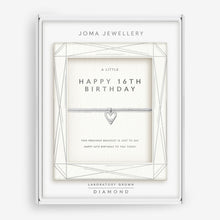 Load image into Gallery viewer, JOMA JEWELLERY | LABORATORY GROWN DIAMOND A LITTLE | HAPPY 16TH BIRTHDAY BRACELET
