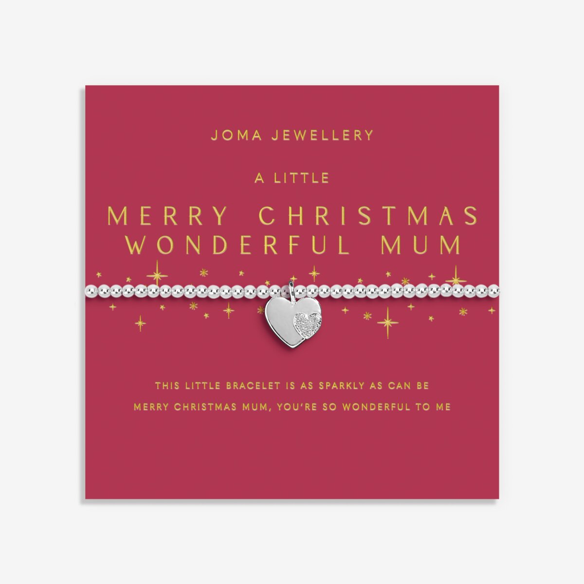 JOMA JEWELLERY | CHRISTMAS A LITTLE | MERRY CHRISTMAS WONDERFUL MUM BRACELET