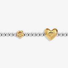 Load image into Gallery viewer, JOMA JEWELLERY | BIRTH MONTH A LITTLE | FEBRUARY SILVER AND GOLD PLATED BRACELET
