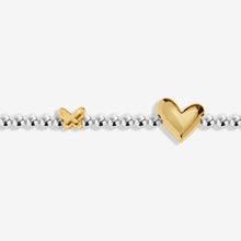 Load image into Gallery viewer, JOMA JEWELLERY | BIRTH MONTH A LITTLE | APRIL SILVER AND GOLD PLATED BRACELET
