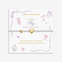 Load image into Gallery viewer, JOMA JEWELLERY | BIRTH MONTH A LITTLE | MAY SILVER AND GOLD PLATED BRACELET
