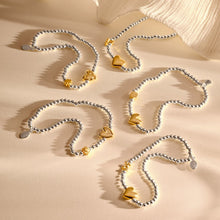 Load image into Gallery viewer, JOMA JEWELLERY | BIRTH MONTH A LITTLE | AUGUST SILVER AND GOLD PLATED BRACELET
